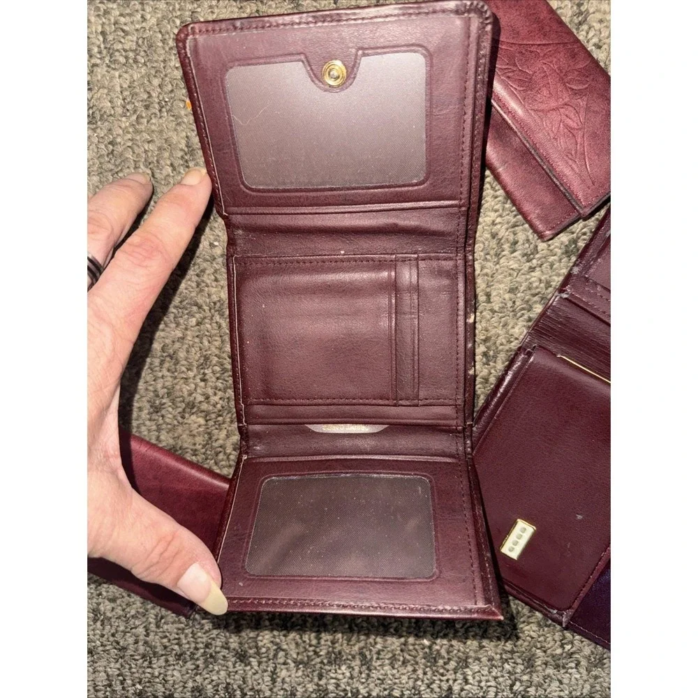 Rolf's Vintage Leather Women's Wallet, Card Holder Key Case Picture Case Read